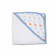 Load image into Gallery viewer, Baby Cotton Hooded Bath Towel Cuddled with Quilt Baby Square Blanket Comfortable Baby Bathrobe Bath Towel Baby Towel Newborn