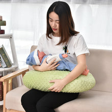 Load image into Gallery viewer, Green Feeding Nursing Waist Support Cushion U-shaped Baby Cuddle Cushion Pillow Mutifunctional Newborn Baby Breastfeeding Pillow